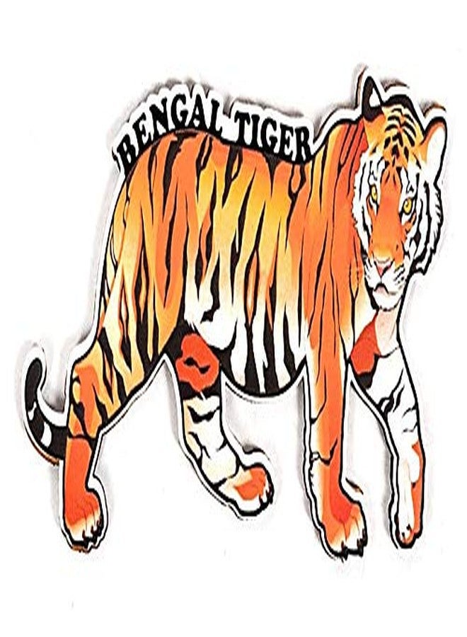 India Souvenir Wooden Fridge Magnet -Tiger,Perfect Souvenir for Gifting